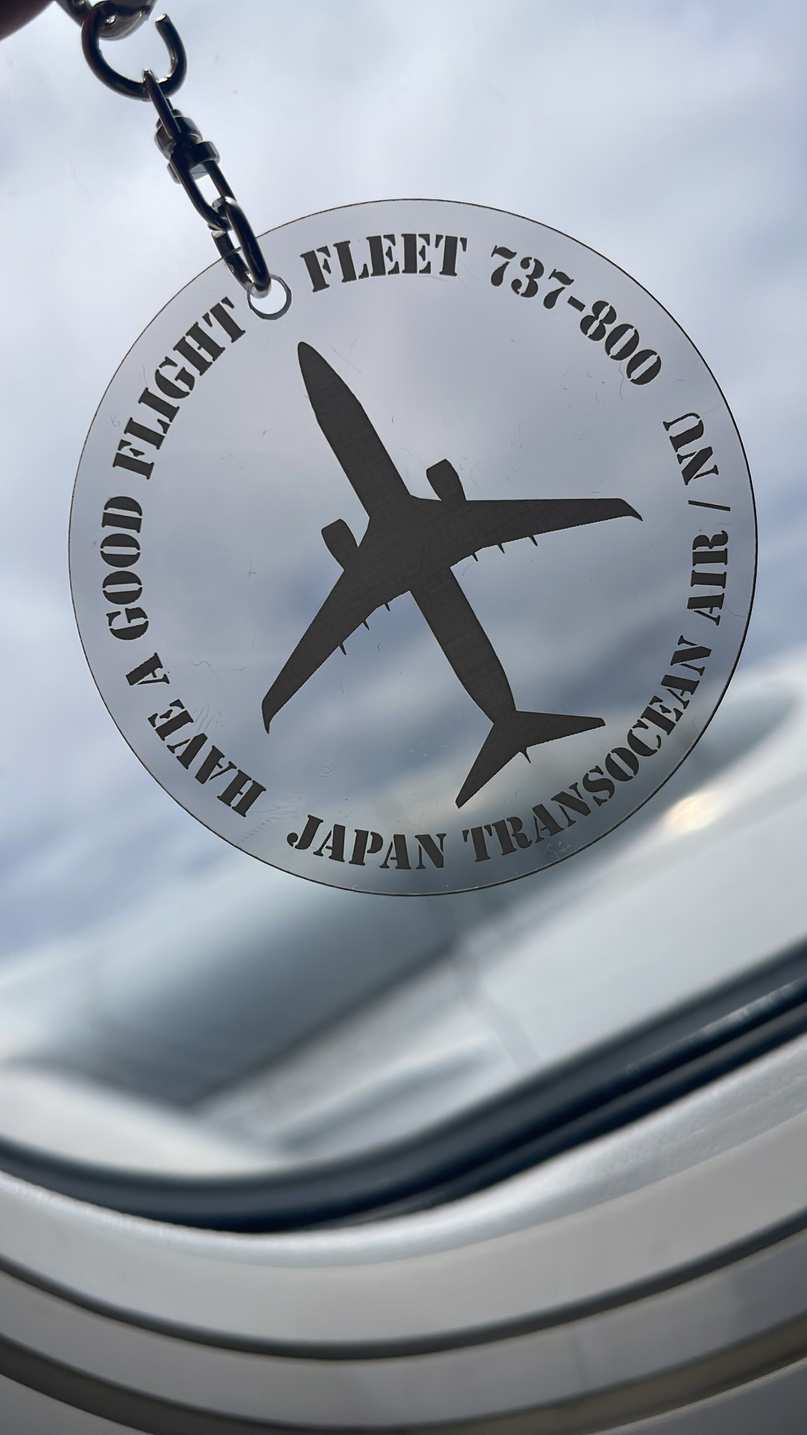 JTA 737-800 Cabin window インナーぺーン　  キーホルダー
