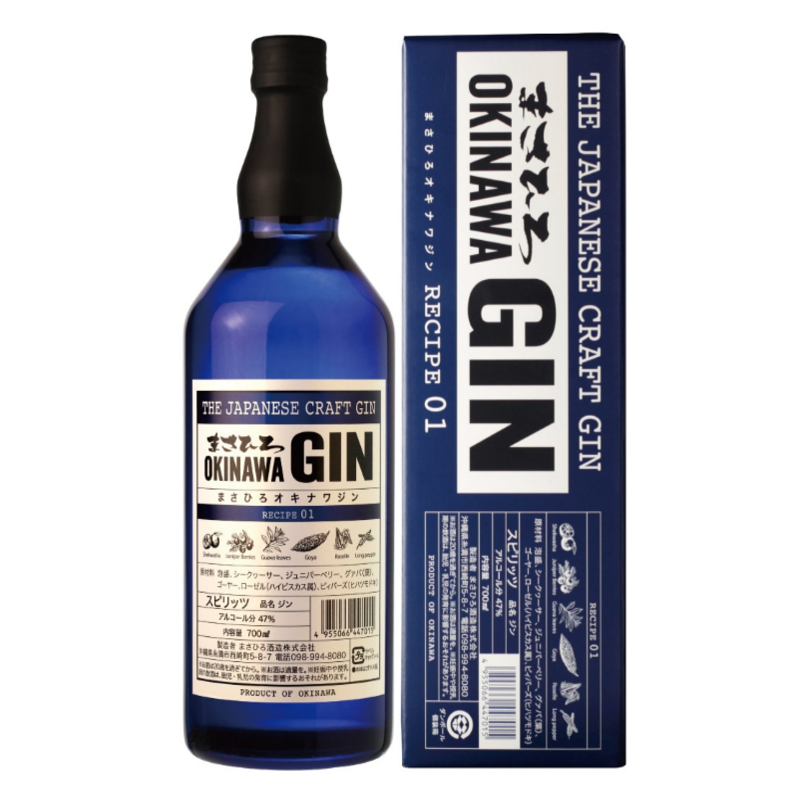 まさひろOKINAWA GIN(レシピ01)47度 700ml 箱付